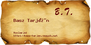 Basz Tarján névjegykártya